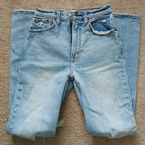 Abercrombie & Fitch Denim - Abercrombie & Fitch Ultra High Rise 90's Straight leg Jeans size 0/25